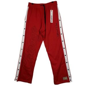 Purple Brand Chicago Bulls Mitchell & Ness NBA XL XLarge Tear Away Pants Red NWT